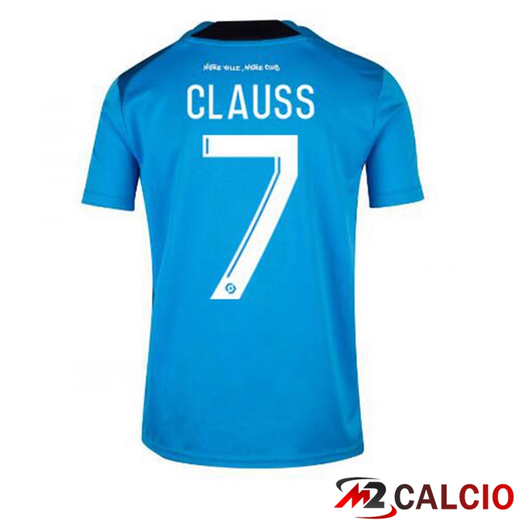 Maglie Calcio Marsiglia OM (CLAUSS 7) Terza Blu 2022/2023