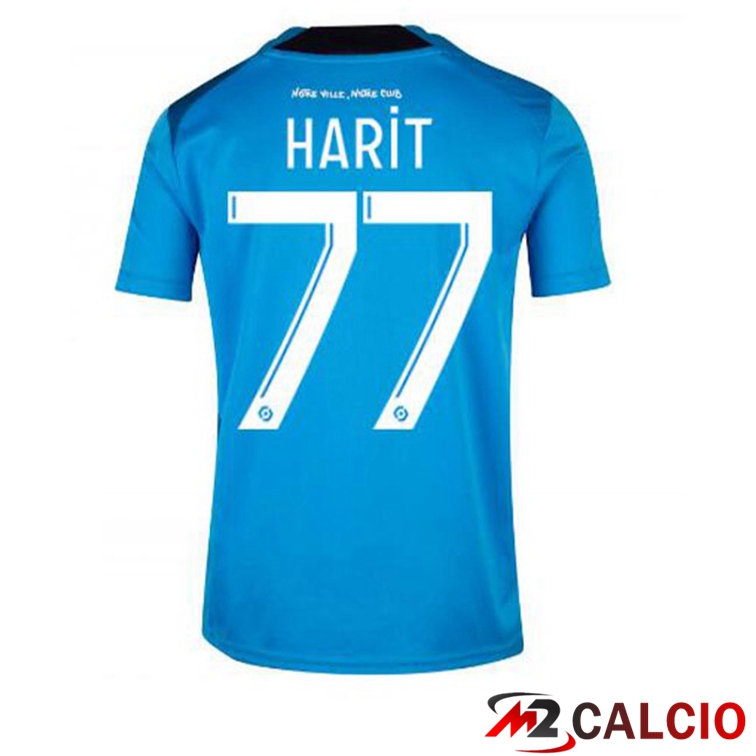Maglie Calcio Marsiglia OM (HARIT 77) Terza Blu 2022/2023