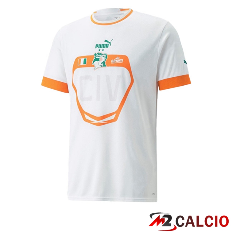 Maglie Calcio Costa d'Avorio Seconda Bianco 2022/2023