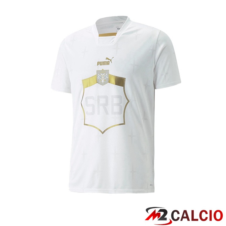 Maglie Calcio Serbia Seconda Bianco 2022/2023