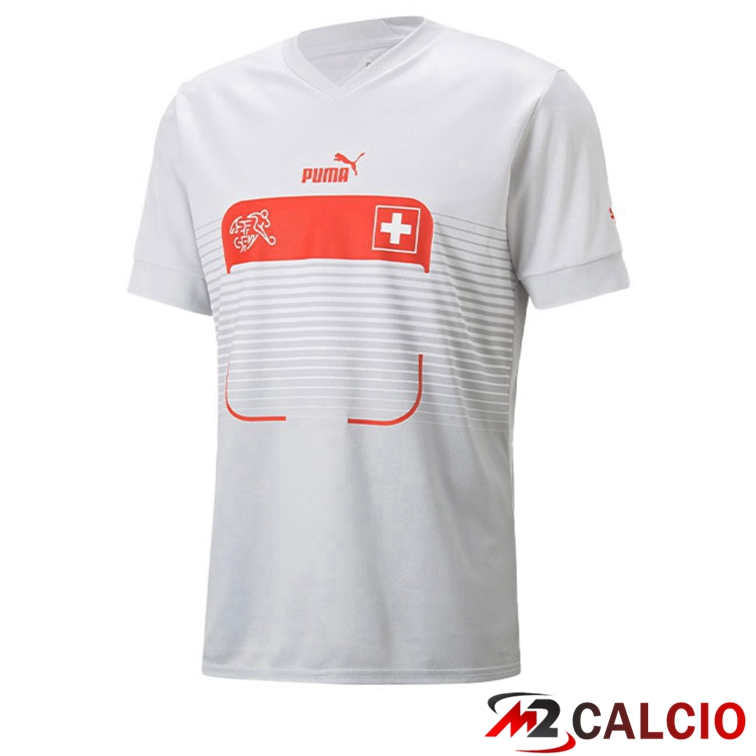 Maglie Calcio Svizzera Seconda Bianco 2022/2023