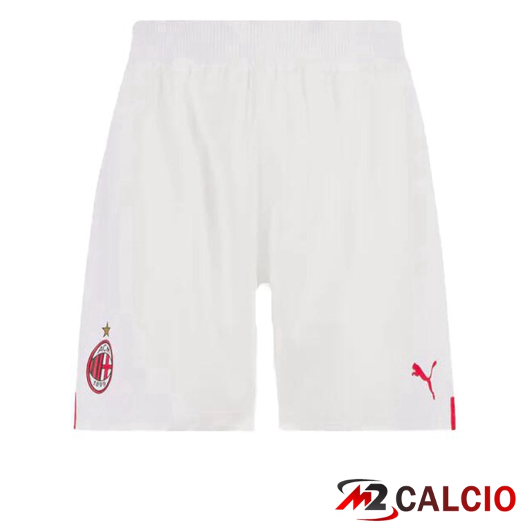Pantalonici Da Calcio AC Milan Seconda Bianco 2022/2023