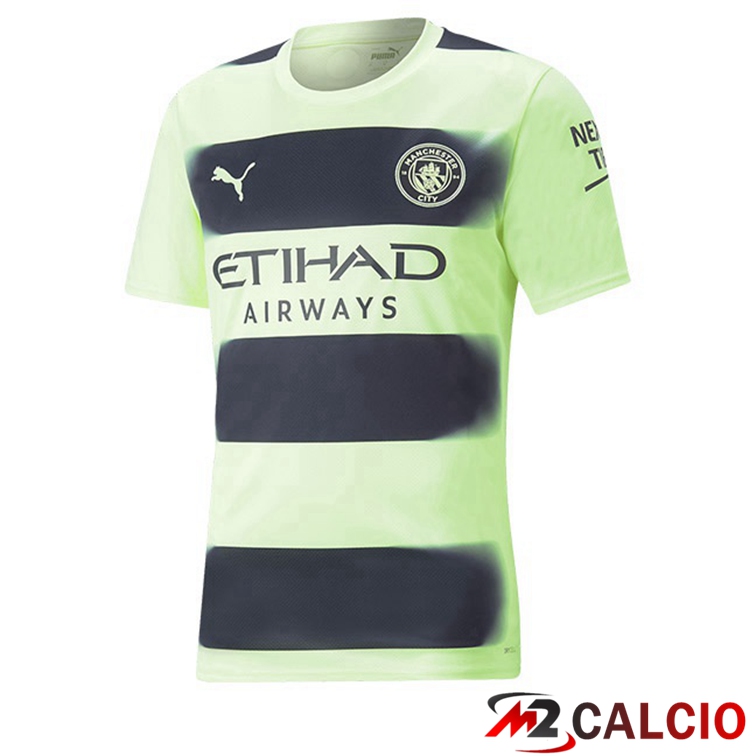 Maglie Calcio Manchester City Terza Verde Nero 2022/2023