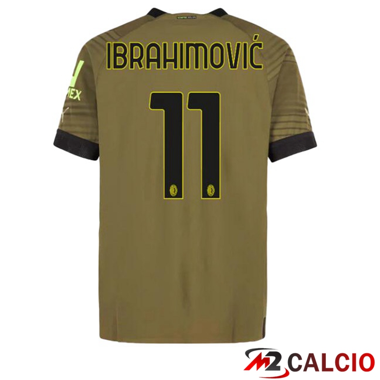 Maglie Calcio AC Milan (IBRAHIMOVIĆ 11) Terza Marrone 2022/2023