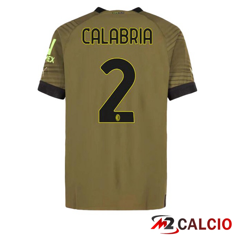 Maglie Calcio AC Milan (CALABRIA 2) Terza Marrone 2022/2023