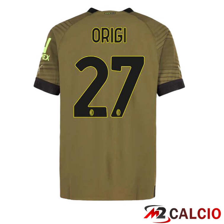 Maglie Calcio AC Milan (MALDINI 27) Terza Marrone 2022/2023