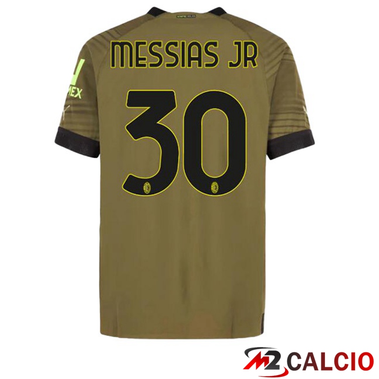 Maglie Calcio AC Milan (MESSIAS JR 30) Terza Marrone 2022/2023