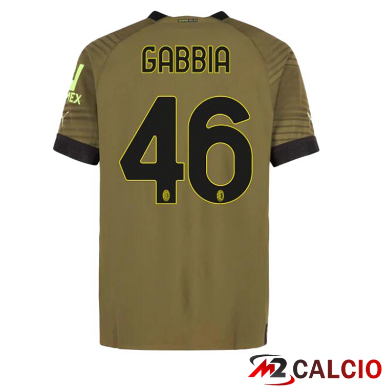 Maglie Calcio AC Milan (GABBIA 46) Terza Marrone 2022/2023