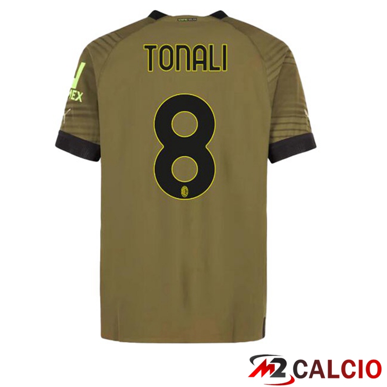 Maglie Calcio AC Milan (TONALI 8) Terza Marrone 2022/2023