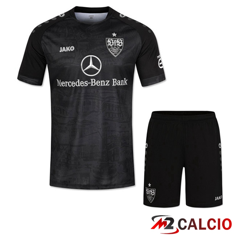 Maglie Calcio VfB Stuttgart Bambino Terza Nero 2022/2023