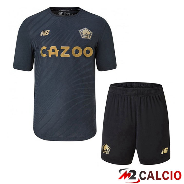Maglie Calcio Lille OSC Bambino Terza Nero 2022/2023
