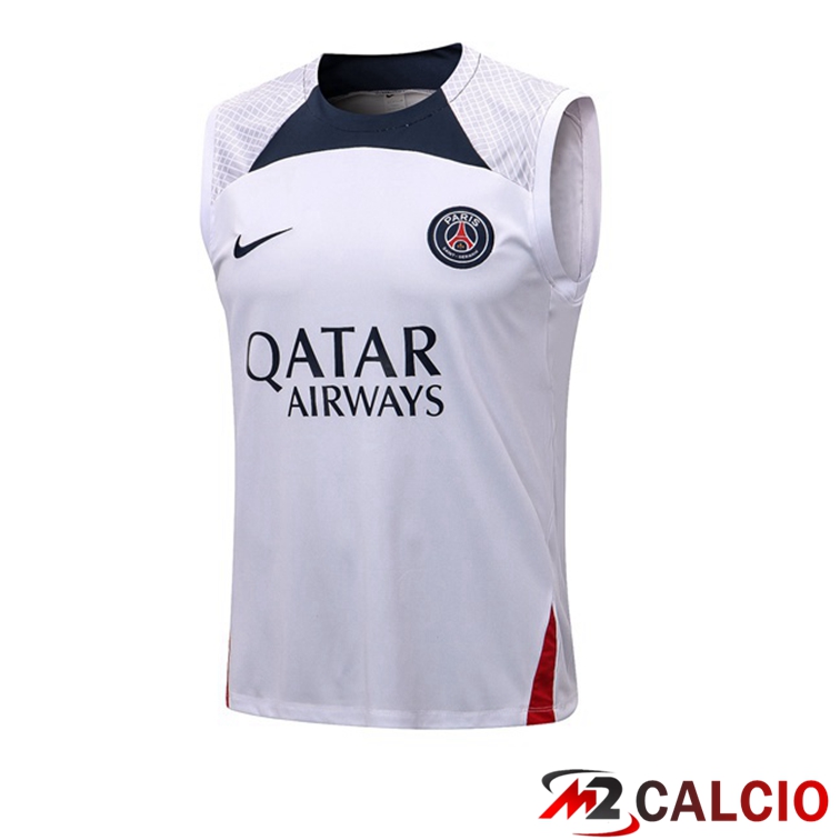 Canotta Calcio Paris PSG Bianco 2022/2023
