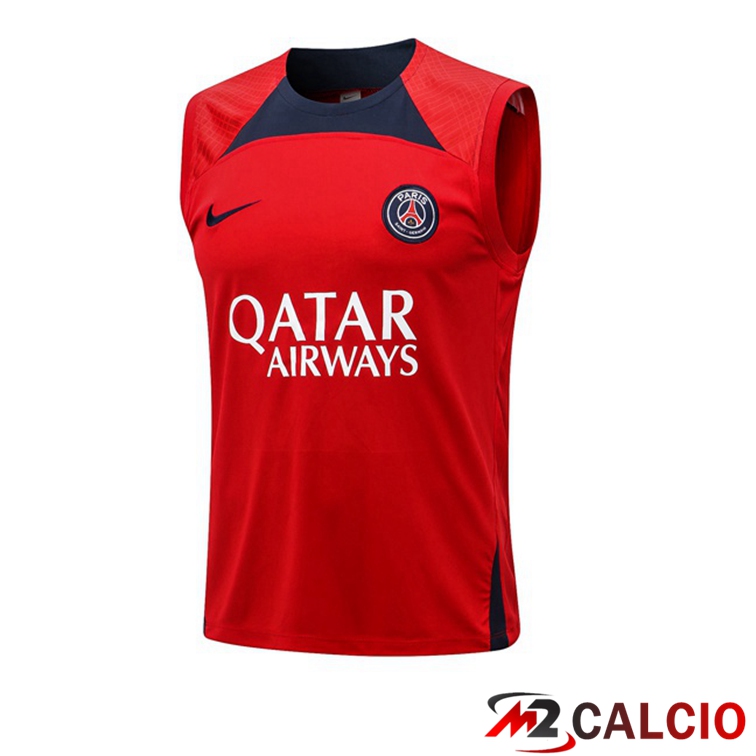 Canotta Calcio Paris PSG Rosso 2022/2023