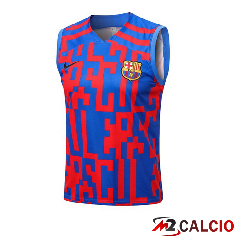 Canotta Calcio FC Barcellona Blu Rosso 2022/2023