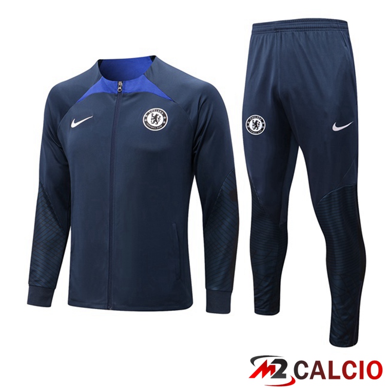 Insieme Tuta Calcio - Giacca FC Chelsea Blu Royal 2022/2023