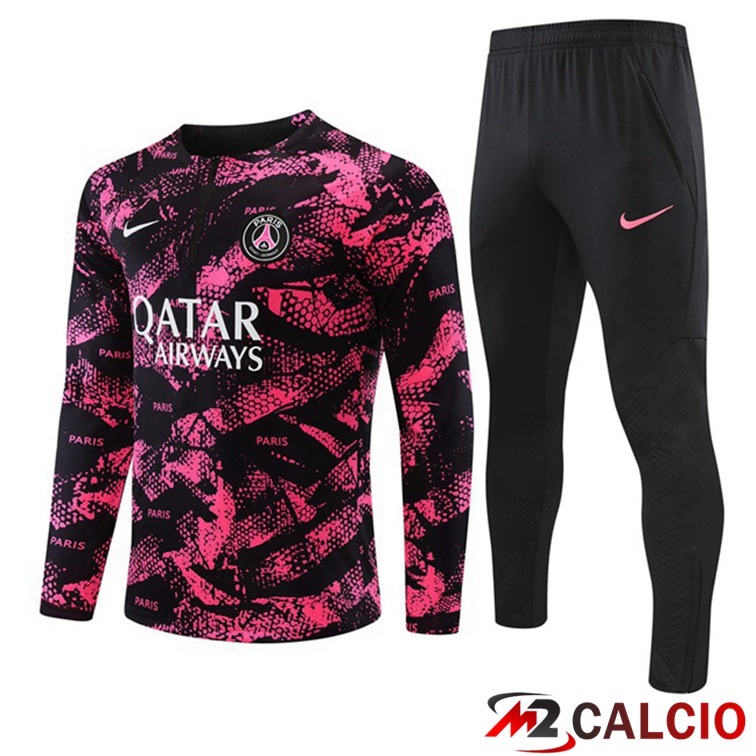 Tuta Calcio Paris PSG Rosa Nero 2022/2023