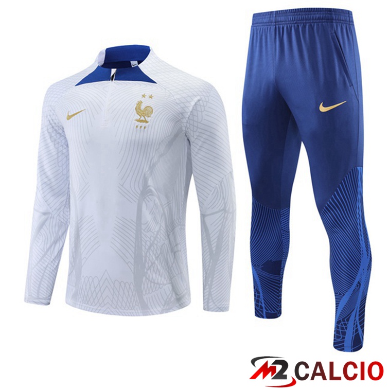Tuta Calcio Francia Bianco 2022/2023