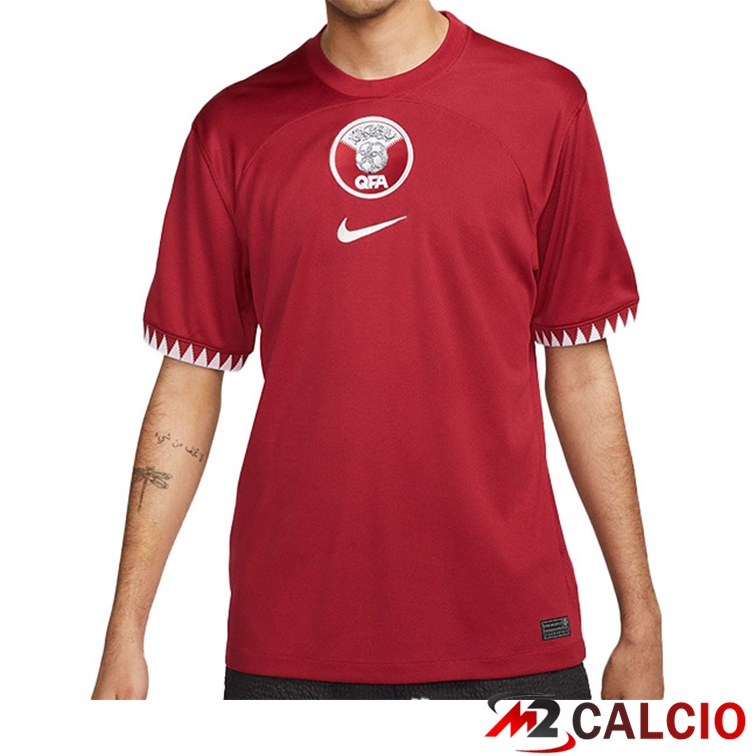 Maglie Calcio Qatar Prima Rosso 2022/2023
