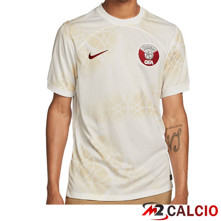 Maglie Calcio Qatar Seconda Bianco 2022/2023
