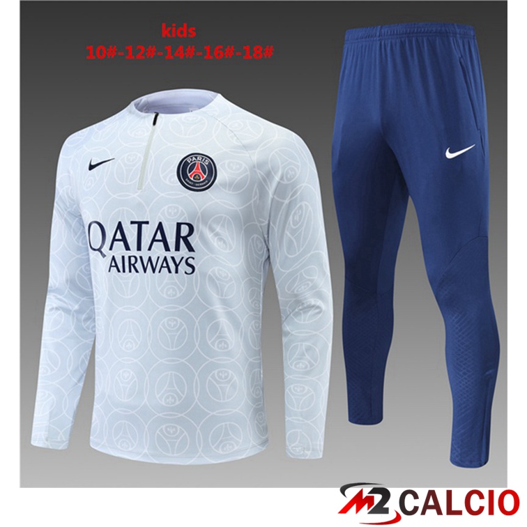 Tuta Calcio Paris PSG Bambino Grigio 2022/2023