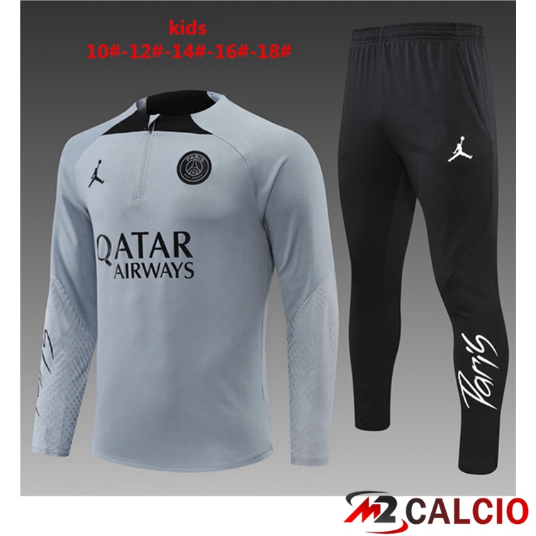 Tuta Calcio Paris PSG Bambino Grigio 2022/2023