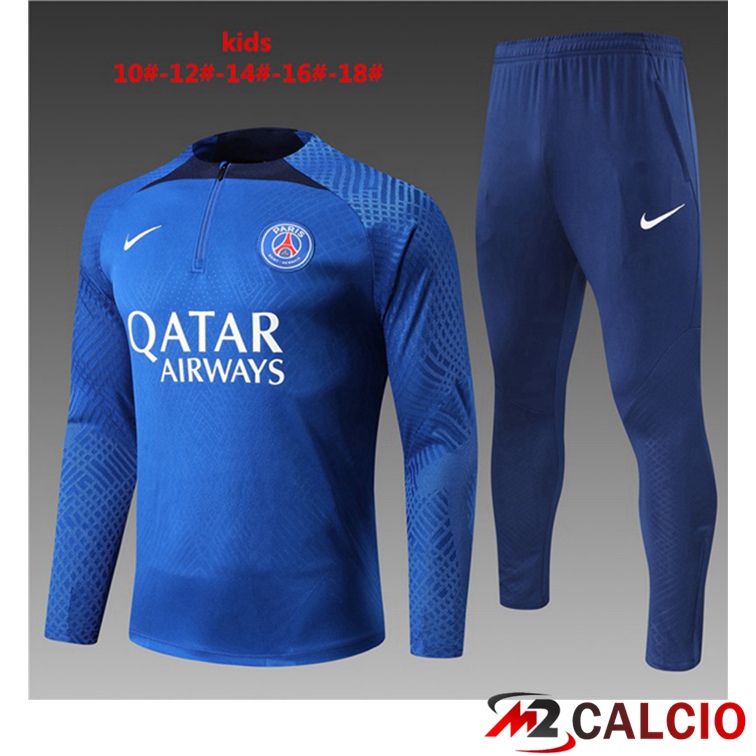 Tuta Calcio Paris PSG Bambino Blu 2022/2023