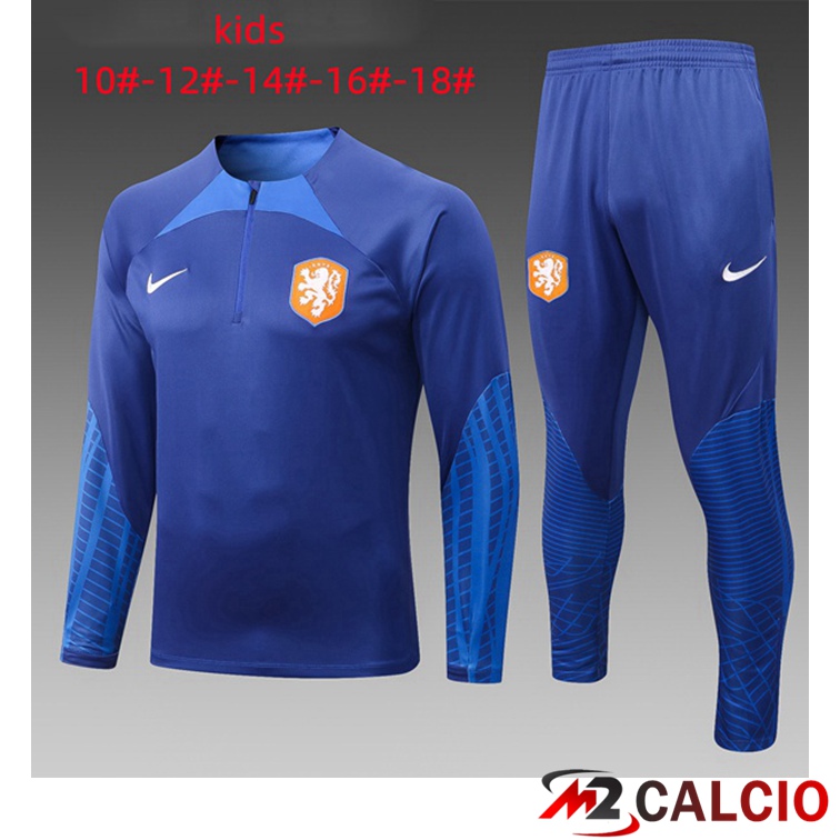 Tuta Calcio Paesi Bassi Bambino Blu 2022/2023