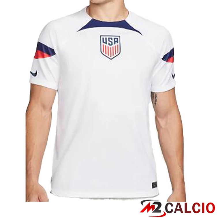 Maglie Calcio Stati Uniti Prima Bianco Coppa del Mondo 2022