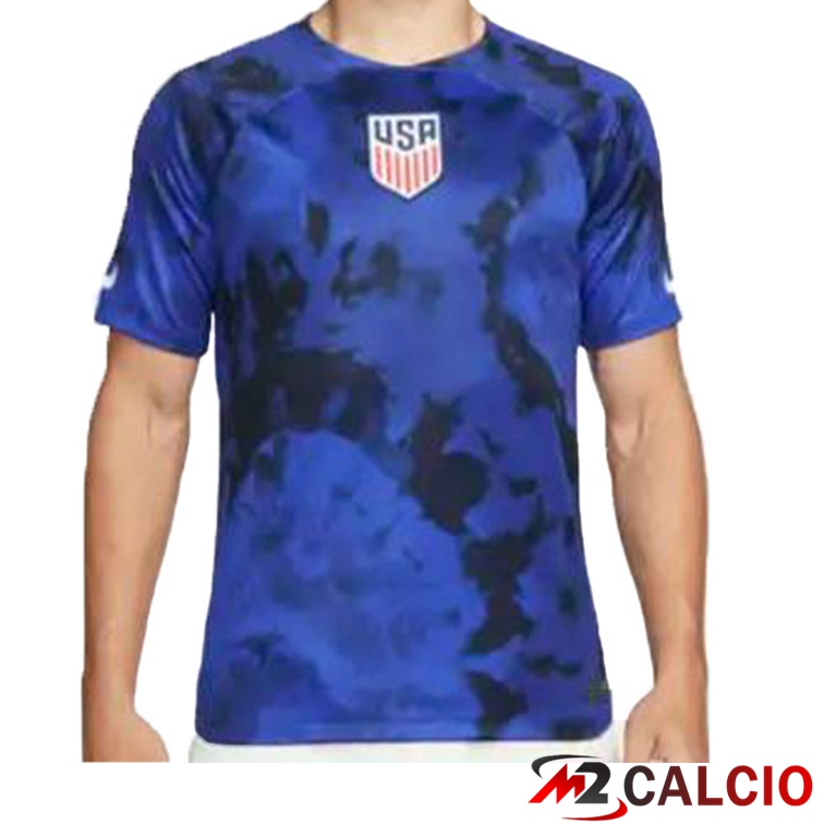 Maglie Calcio Stati Uniti Seconda Blu Coppa del Mondo 2022