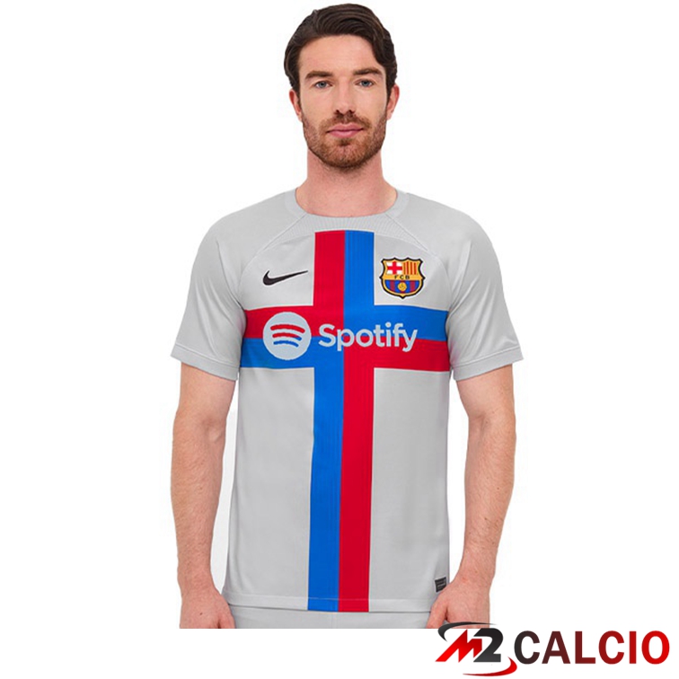 Maglie Calcio FC Barcellona Terza Grigio 2022/2023