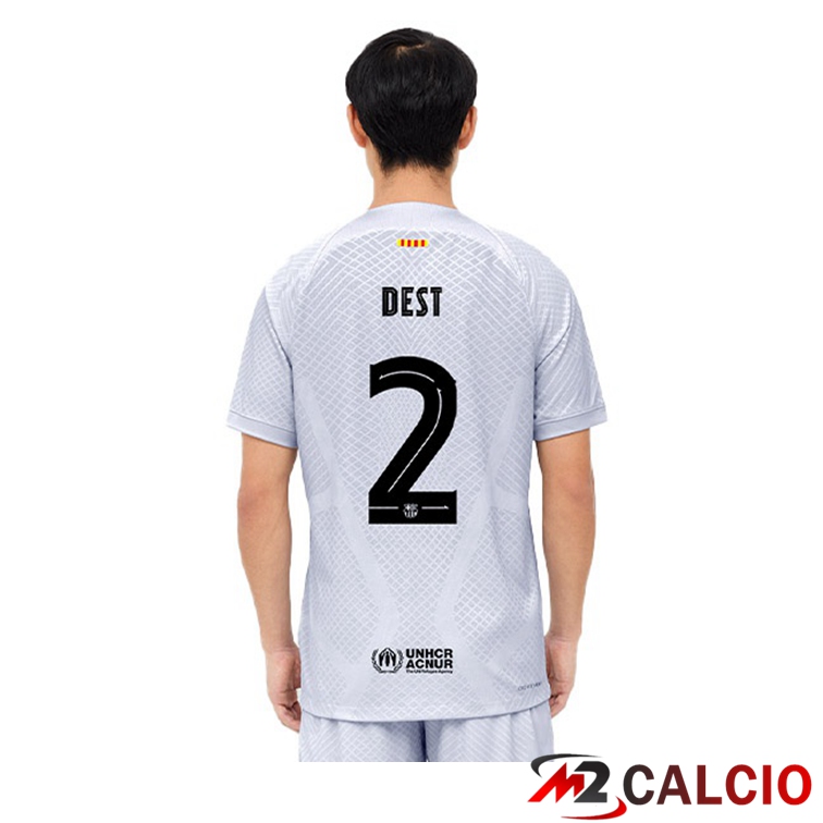 Maglie Calcio FC Barcellona (DEST 2) Terza Grigio 2022/2023