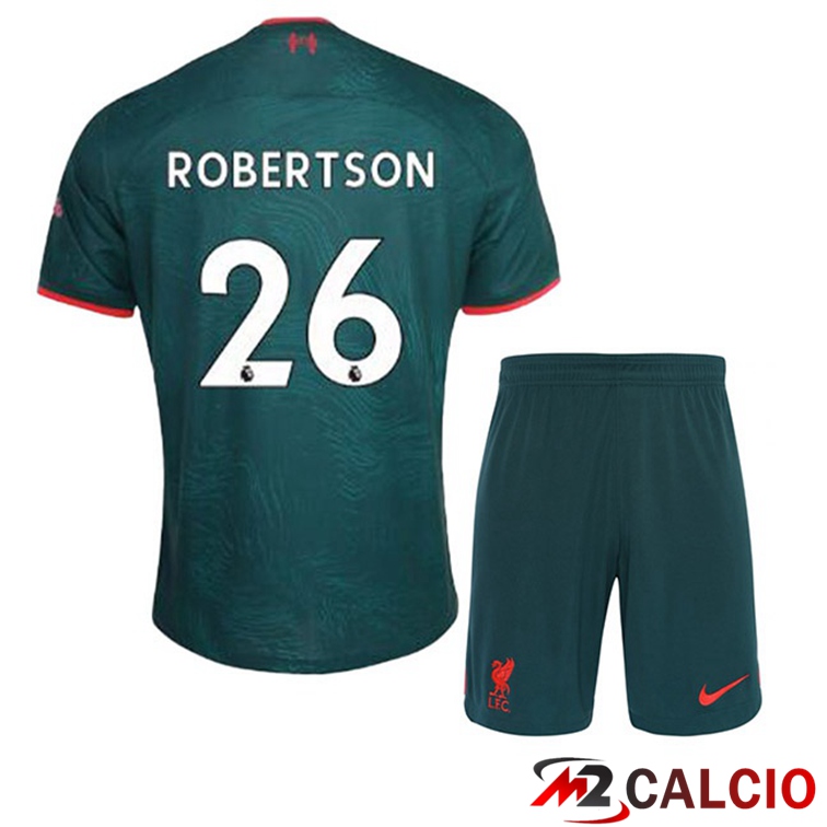 Maglie Calcio FC Liverpool (ROBERTSON 26) Bambino Terza Verde 2022/2023