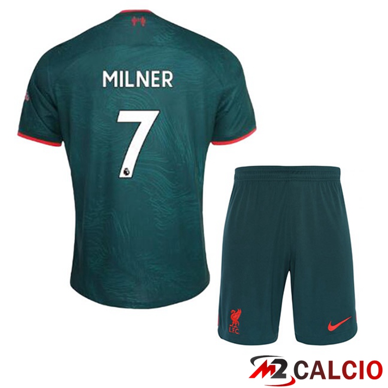 Maglie Calcio FC Liverpool (MILNER 7) Bambino Terza Verde 2022/2023