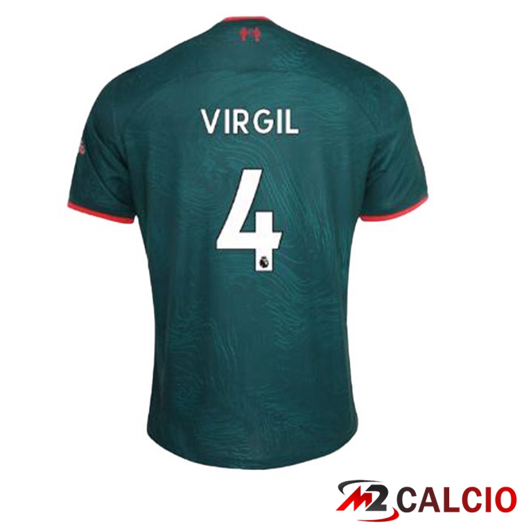 Maglie Calcio FC Liverpool (VIRGIL 4) Terza Verde 2022/2023