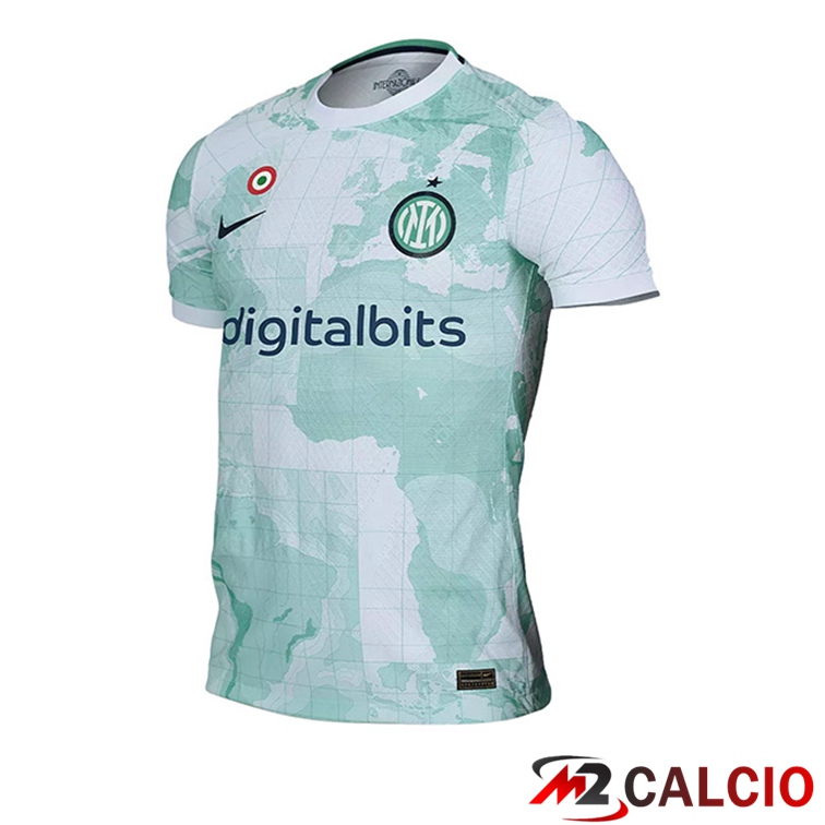 Maglie Calcio Inter Milan Seconda Bianco Verde 2022/2023