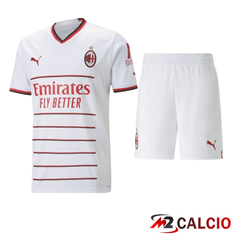 Insieme Maglie Calcio AC Milan Seconda + Pantaloncini 2022/2023