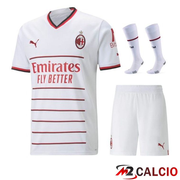 Insieme Maglie Calcio AC Milan Seconda (Pantaloncini + Calzini) 2022/2023
