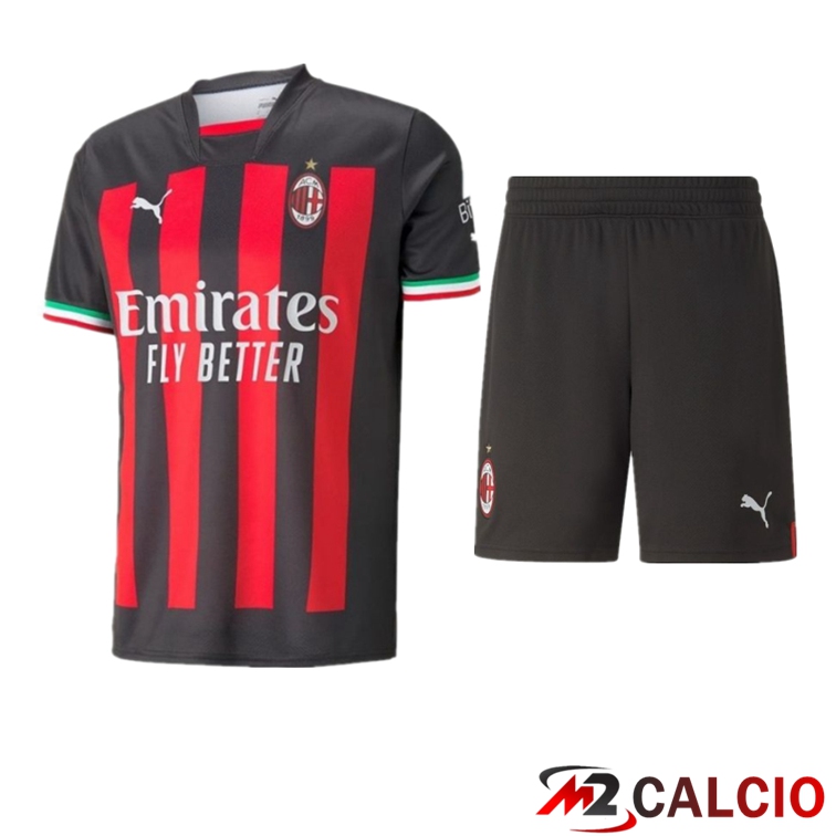 Insieme Maglie Calcio AC Milan Prima + Pantaloncini 2022/2023
