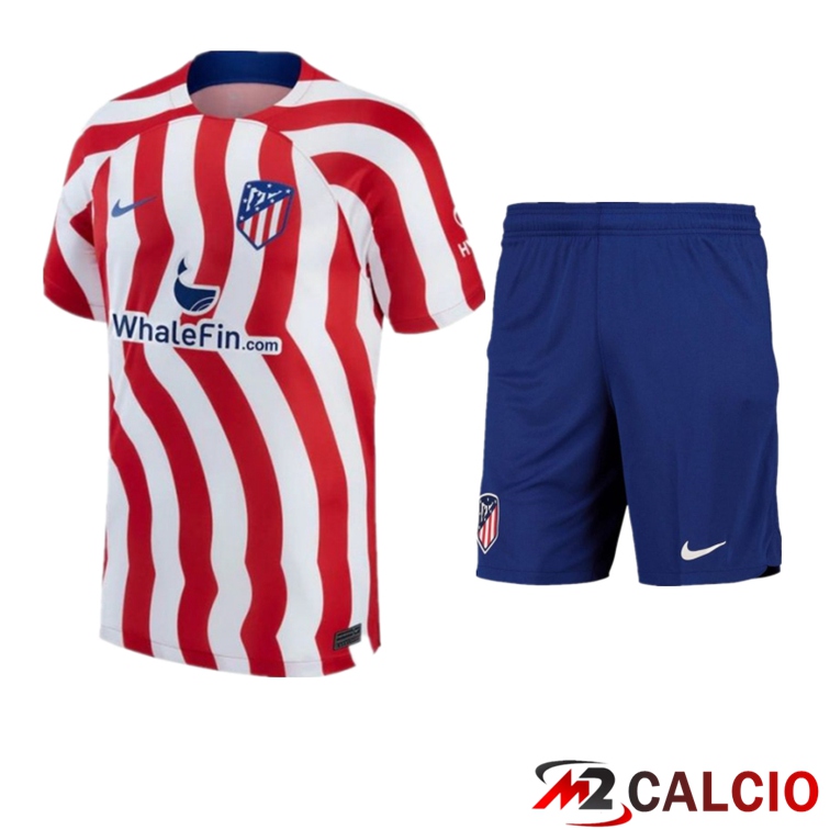 Insieme Maglie Calcio Atletico Madrid Prima + Pantaloncini 2022/2023