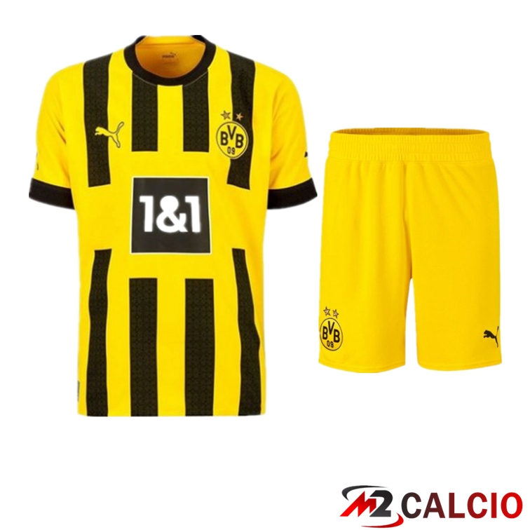 Insieme Maglie Calcio Dortmund BVB Prima + Pantaloncini 2022/2023