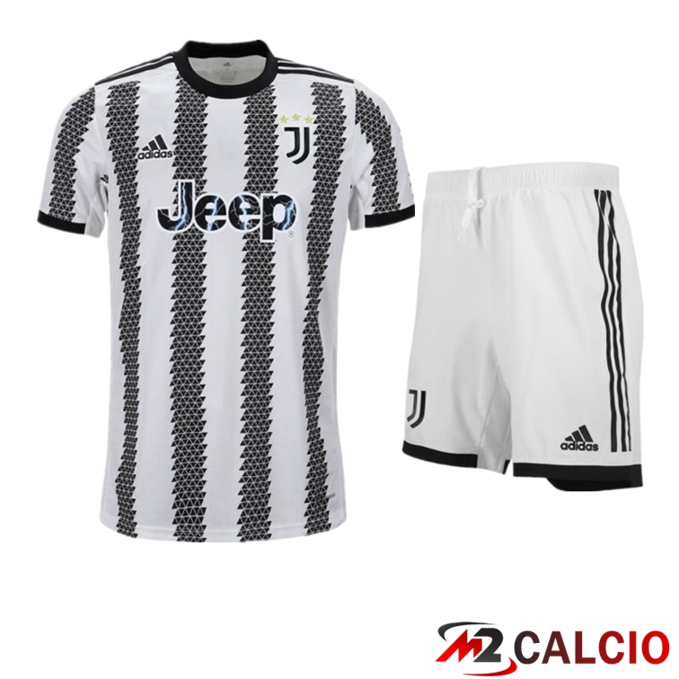 Insieme Maglie Calcio Juventus Prima + Pantaloncini 2022/2023