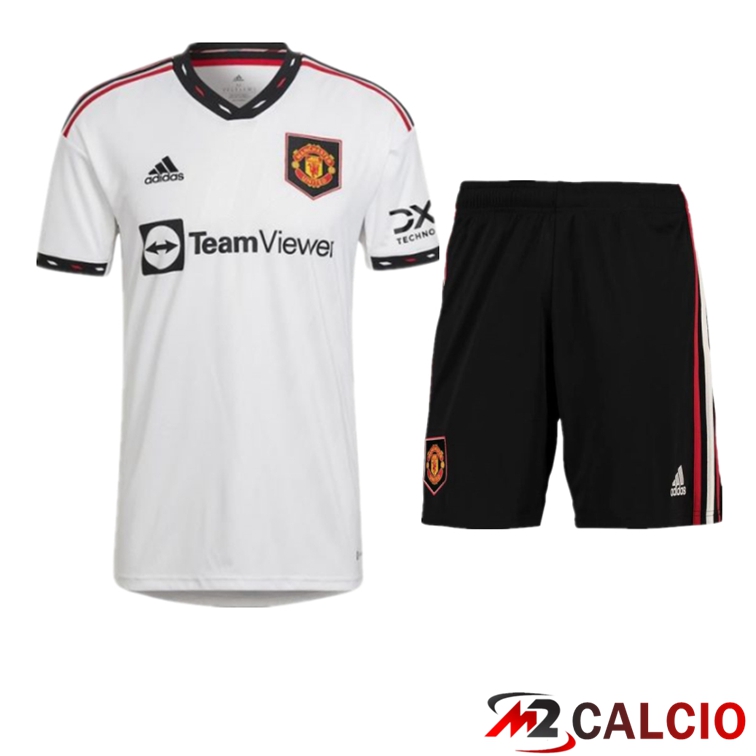Insieme Maglie Calcio Manchester United Seconda + Pantaloncini 2022/2023
