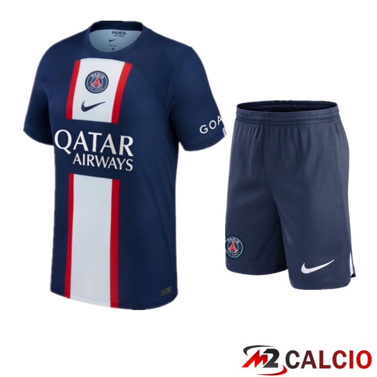 Insieme Maglie Calcio Paris PSG Prima + Pantaloncini 2022/2023