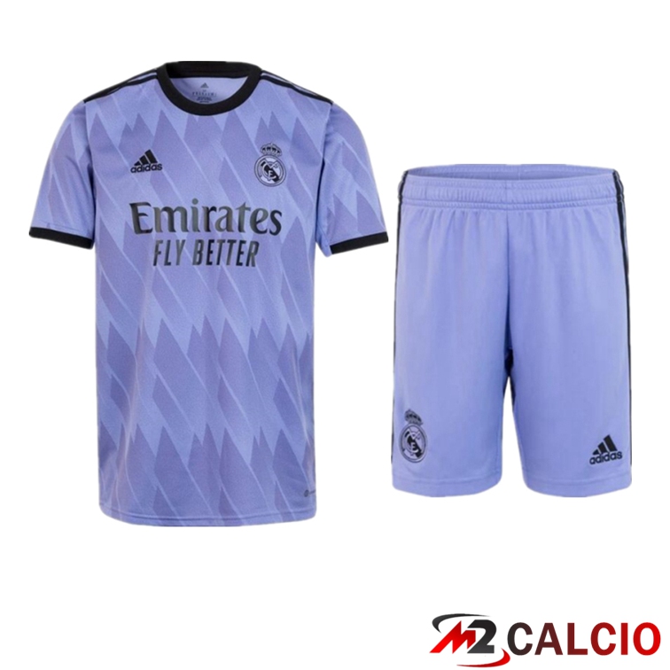 Insieme Maglie Calcio Real Madrid Seconda + Pantaloncini 2022/2023