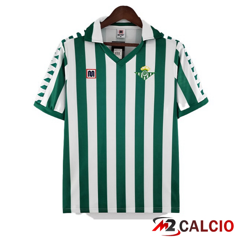 Maglie Calcio Storica Real Betis Retro Prima Verde Bianco 1982-1985