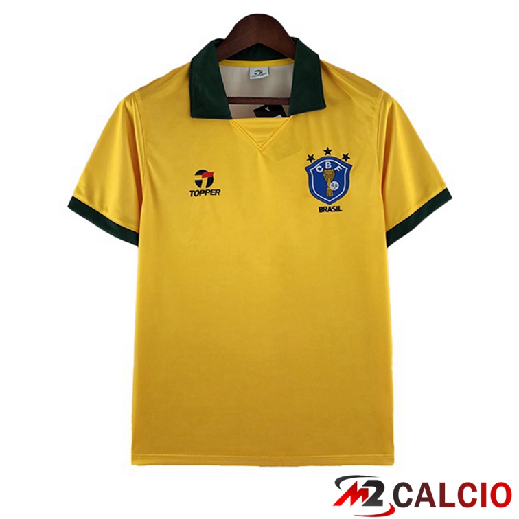 Maglie Calcio Storica Brasile Retro Prima Giallo 1988