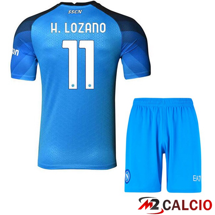 Maglie Calcio SSC Napoli (H. Lozano 11) Bambino Prima Blu 2022/2023