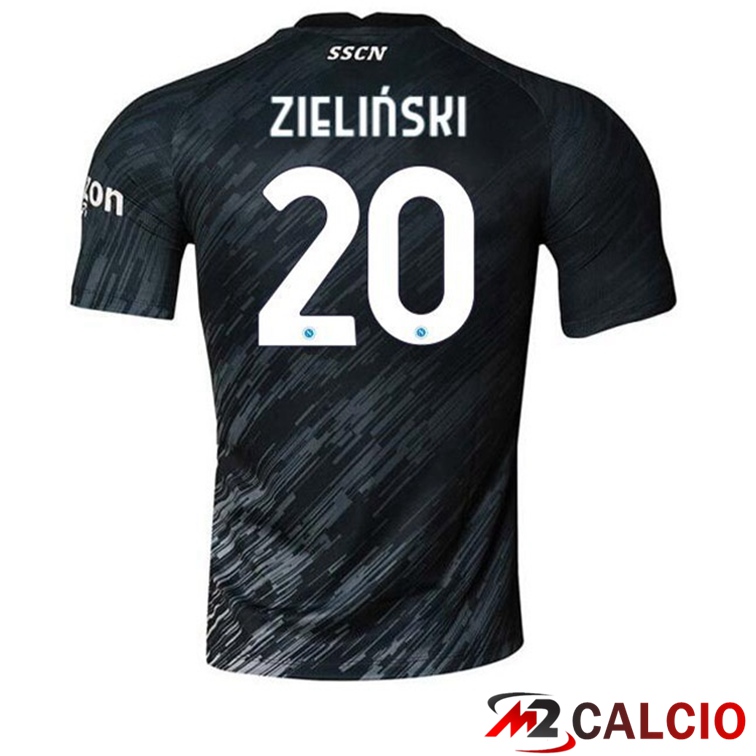 Maglie Calcio SSC Napoli (Zieliński 20) Terza Nero 2022/2023
