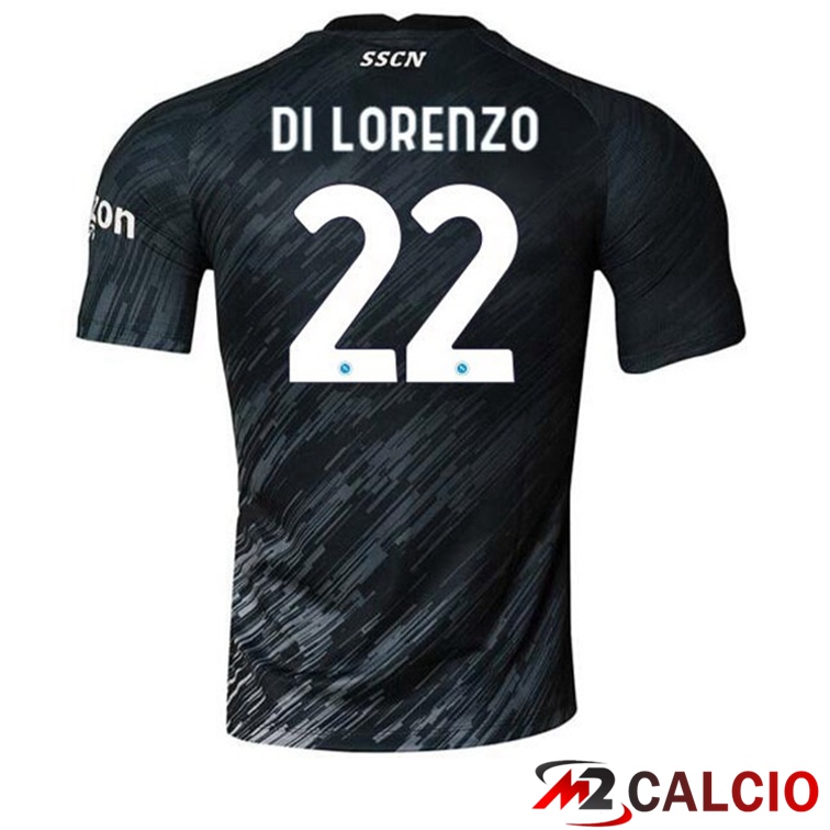 Maglie Calcio SSC Napoli (Di Lorenzo 22) Terza Nero 2022/2023