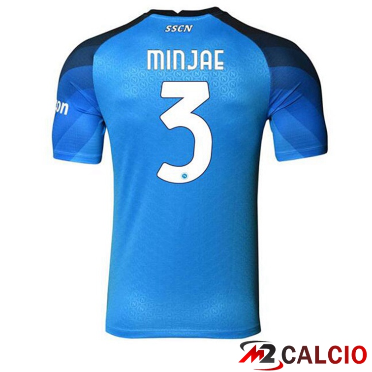 Maglie Calcio SSC Napoli (Minjae 3) Prima Blu 2022/2023